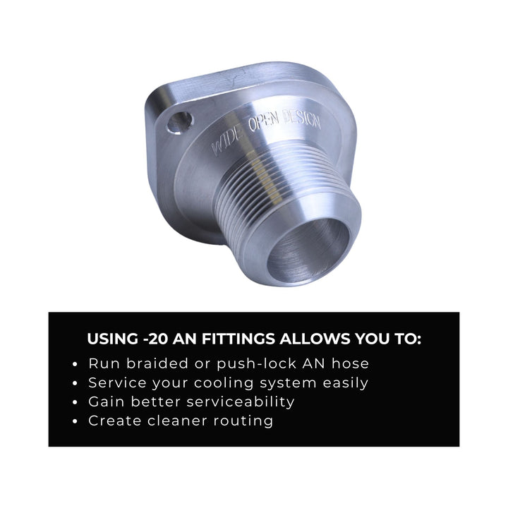 -20 AN LS Thermostat Housing for GM LS Engines
