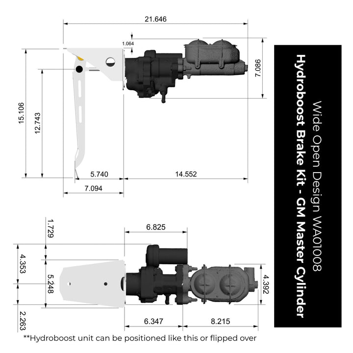 WOD GM HydroBoost Brake Kit w/ OE Master Cylinder