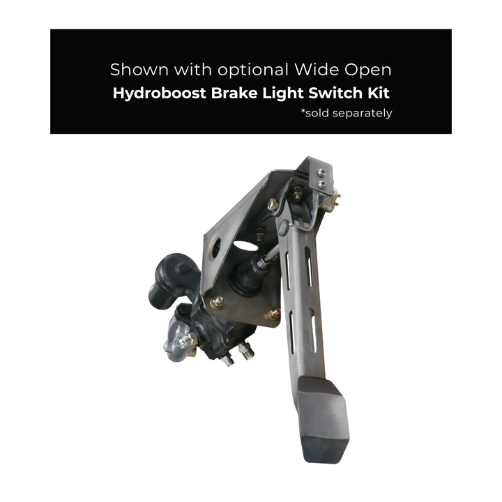 GM master cylinder system for rock crawler with text about optional wide open hydroboost kit