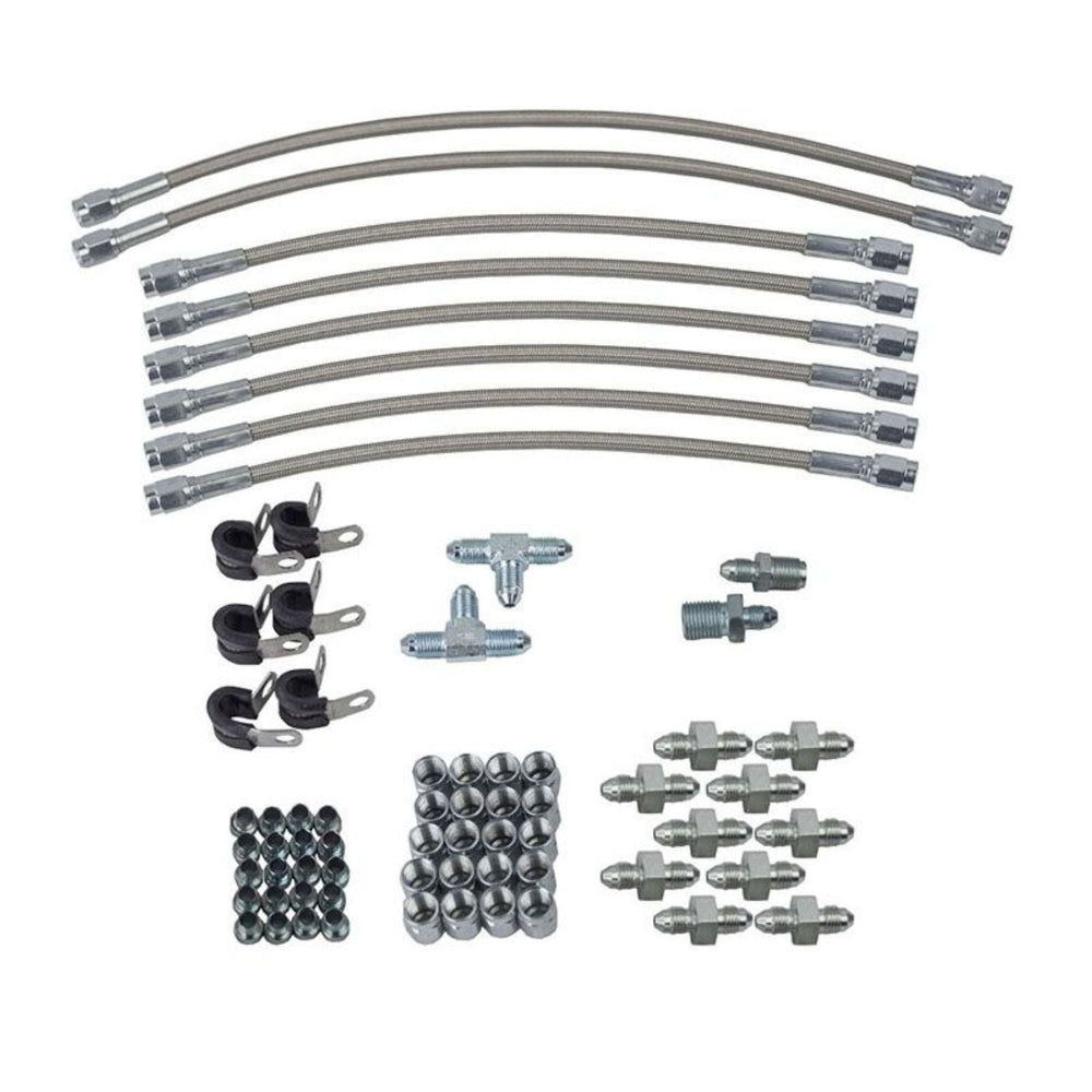 Brake Plumbing Kit for Single Steer with GM Master Cylinder