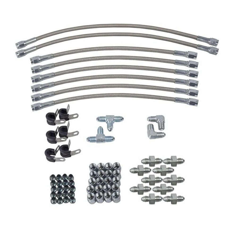 Brake Plumbing Kit for Single Steer with 1/8" NPT Master Cylinder