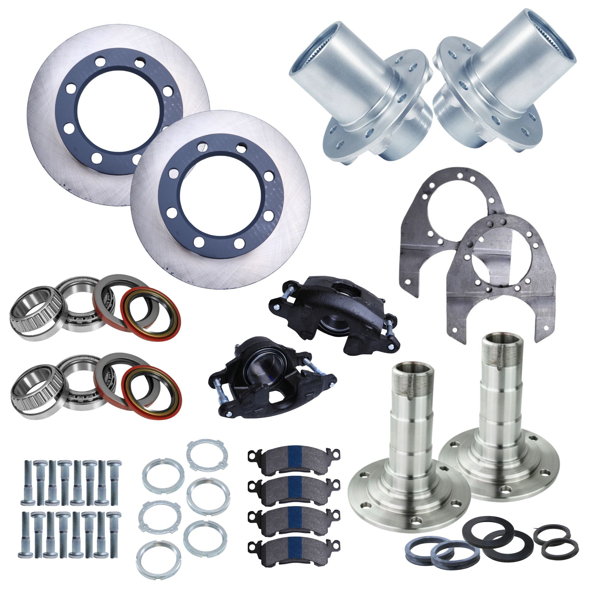 Dana 60 Kingpin Spindles, Hubs & Wheel End Components