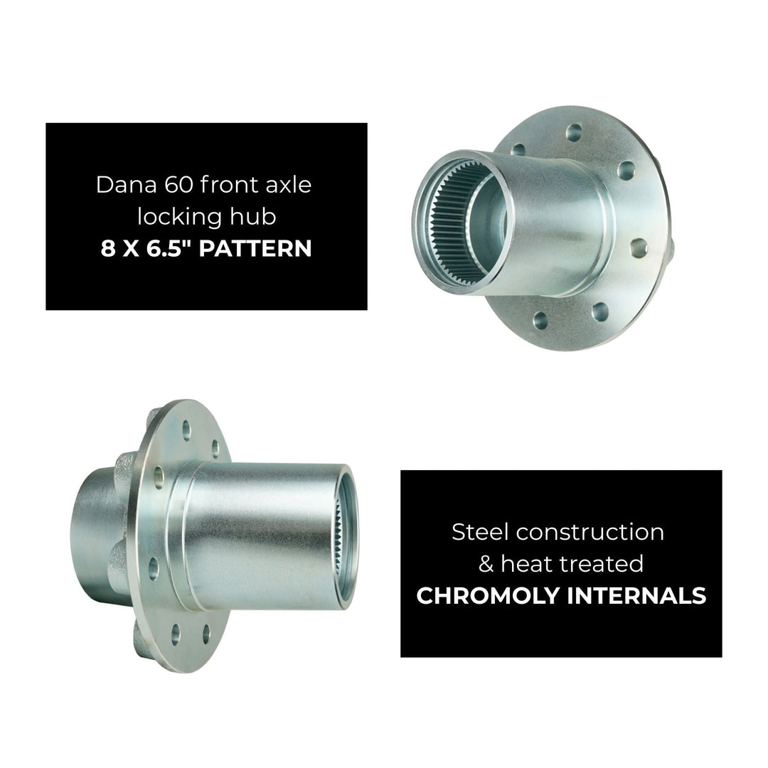 Crane Axle Dana 60 Kingpin Front Hub Kit – 8x6.5