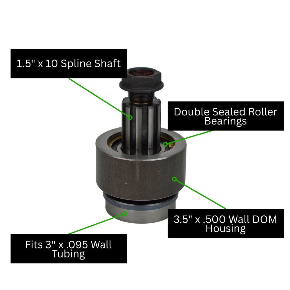 Carrier Bearing with labeled features on a white background