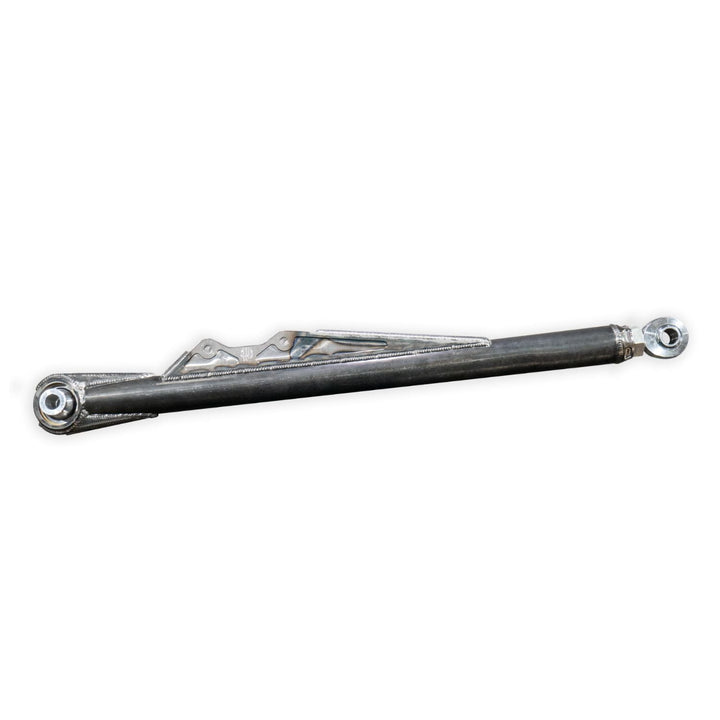 off-road trailing arm with 7075 aluminum insert on a white background