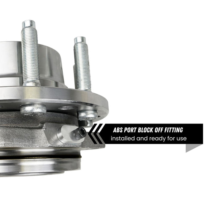 Dana 60 unit bearing conversion with bolts and text indicating &