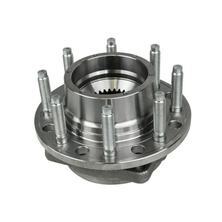 Super Duty dana 60 hub conversion assembly on a white background