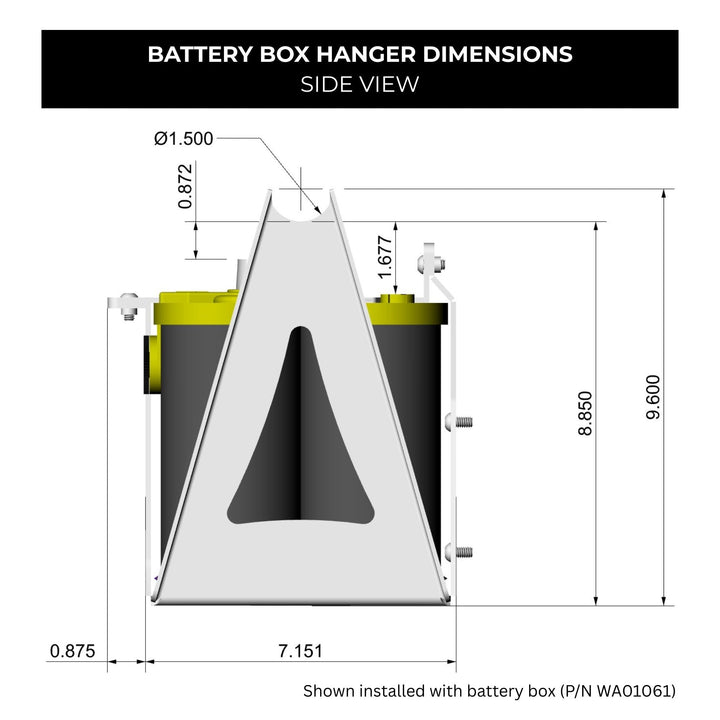 WOD Optima Battery Box Mount Bracket