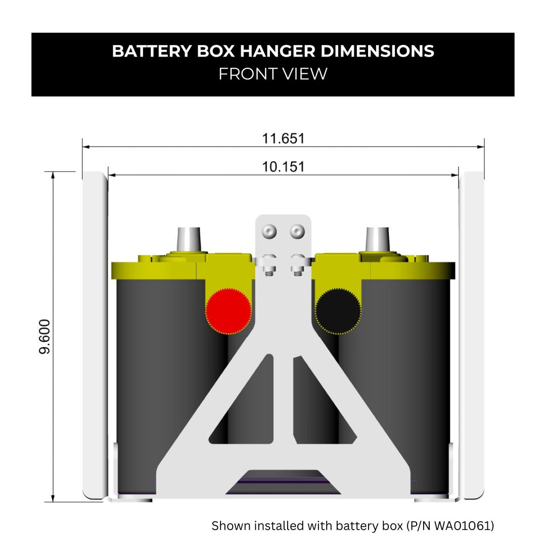 WOD Optima Battery Box Mount Bracket