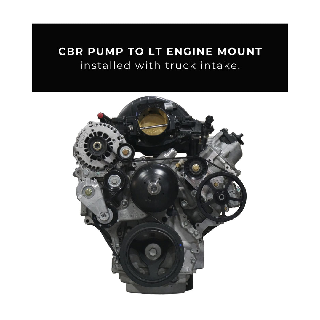 WOD GM CBR Power Steering Pump Mount - LT Engine Swap