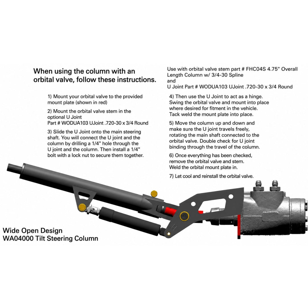 WOD Universal Tilt Steering Column