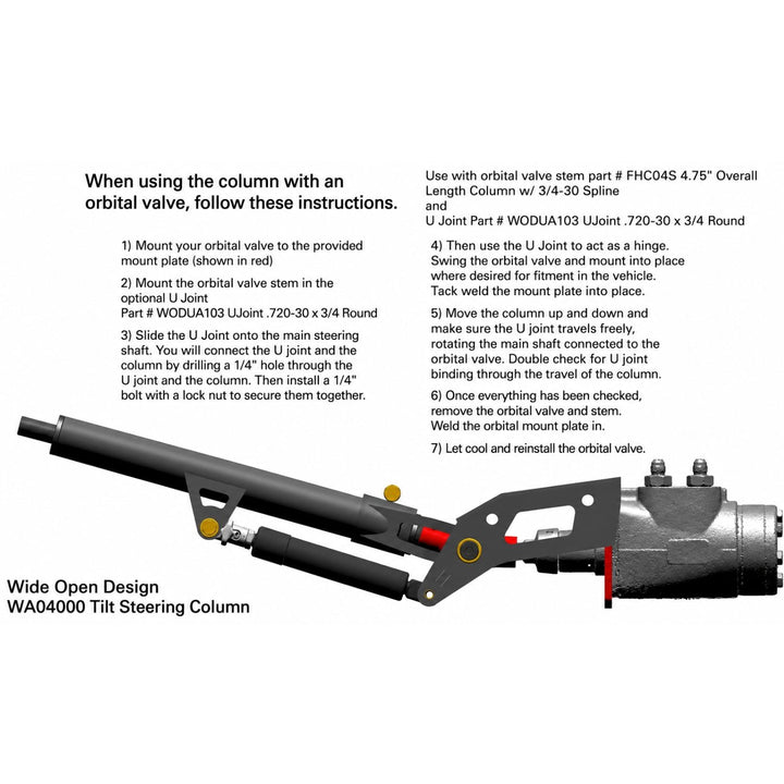 WOD Universal Tilt Steering Column