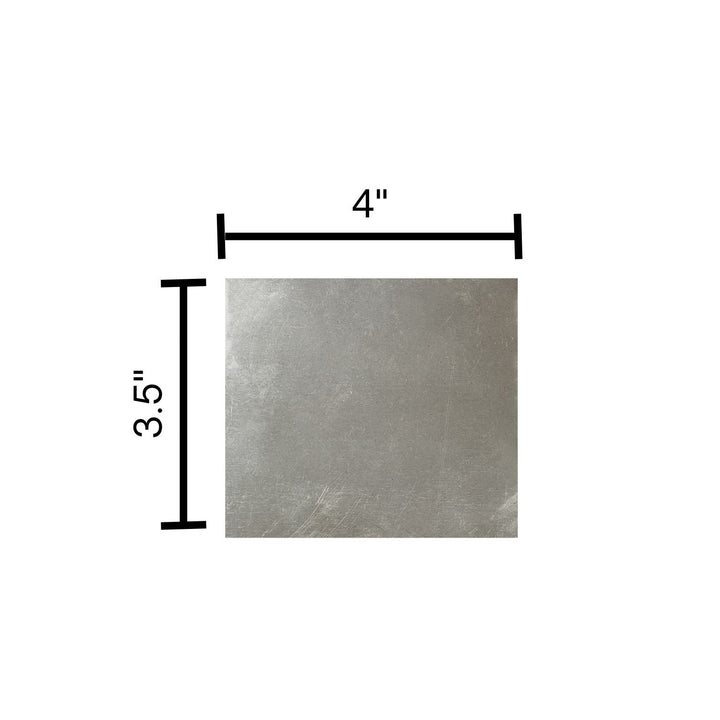 Rectangular dana 60 bump landing plate with dimensions 4 inches by 3.5 inches on a white background