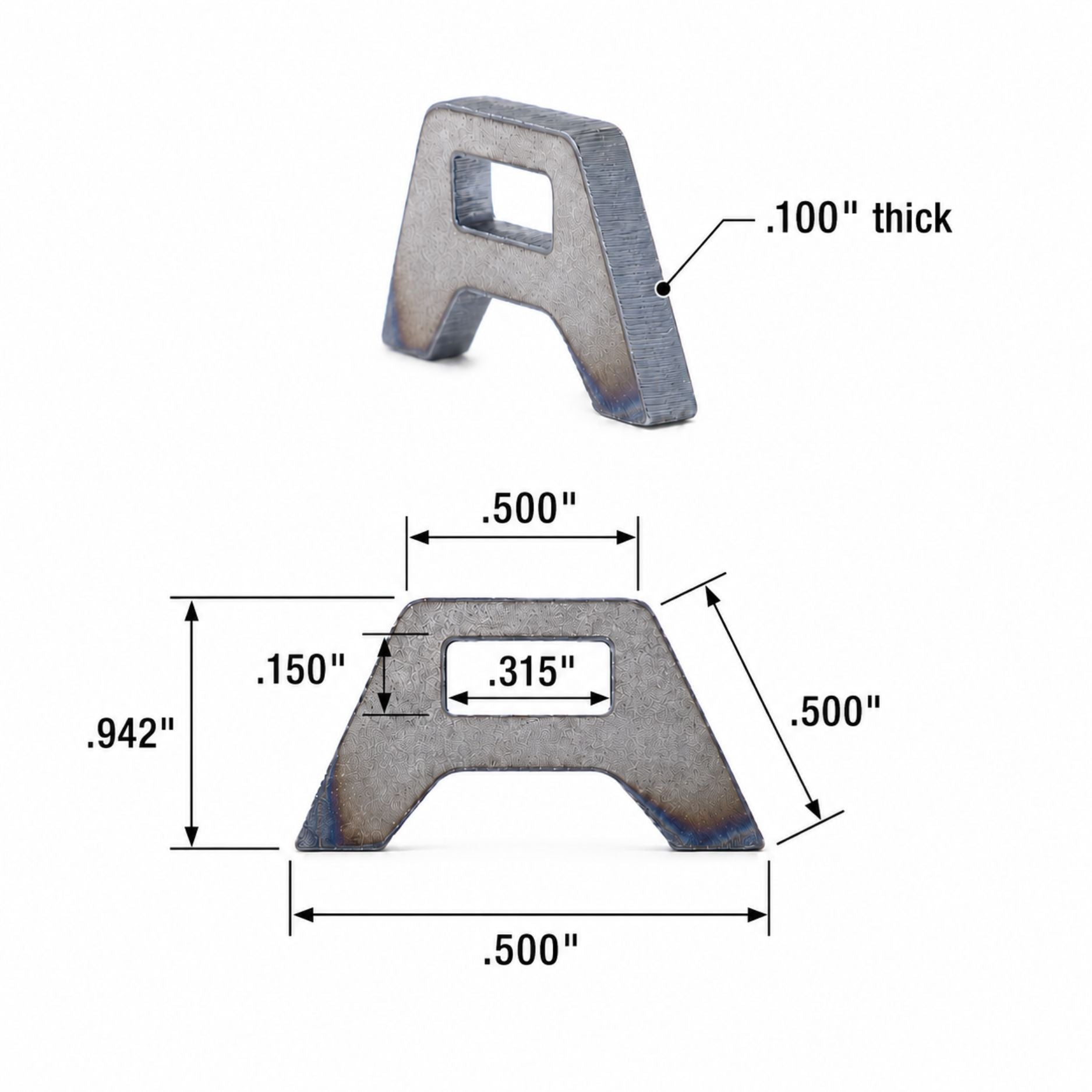 Liz Triangle『EIN』 Weld-On Zip Tie Tabs for Wiring, Fuel & Brake Lines (10 Pack)