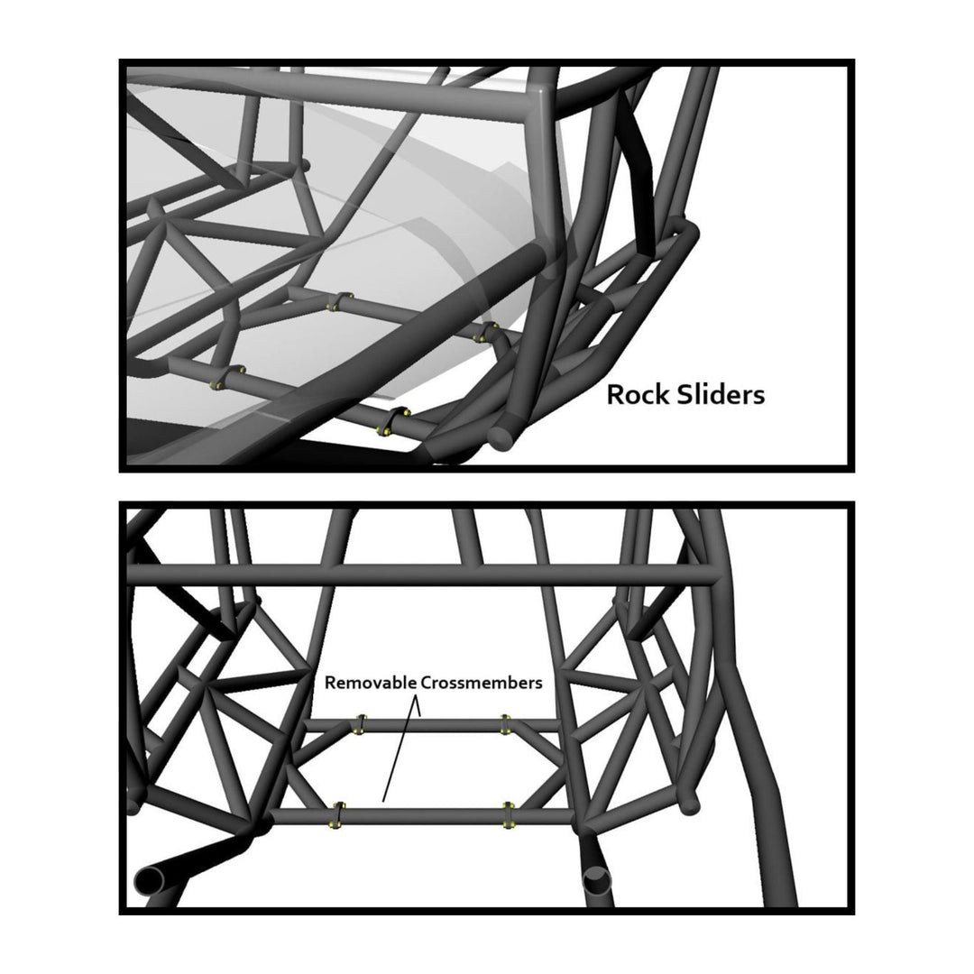 Wide Open Design Revolution Rock Crawler Chassis with Jeep CJ Hood &amp; Grille