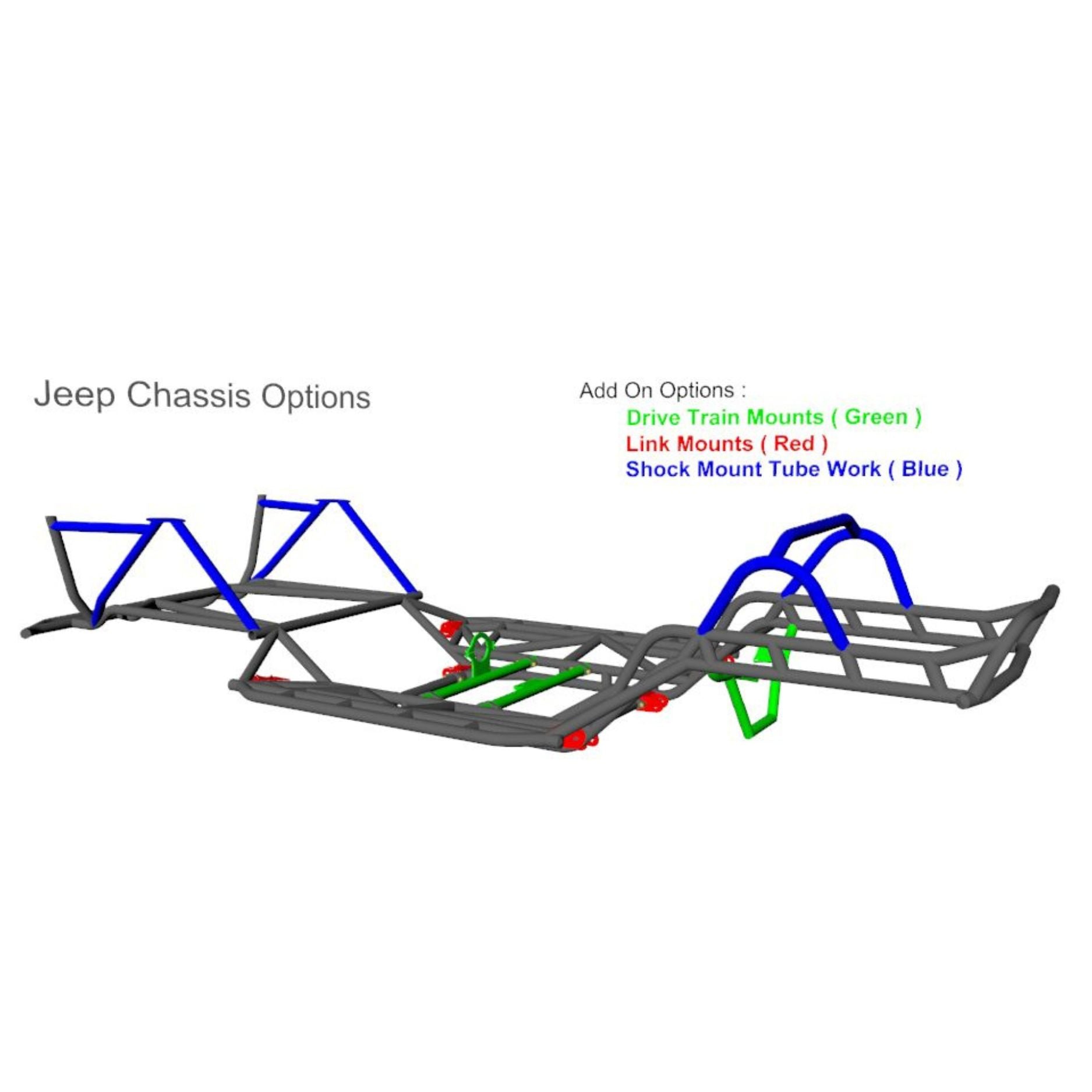 JC Tube Chassis for Jeep CJ & YJ Builds | Wide Open Design
