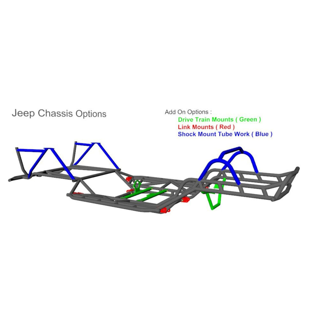 Wide Open Design JC Jeep Chassis for Jeep LJ