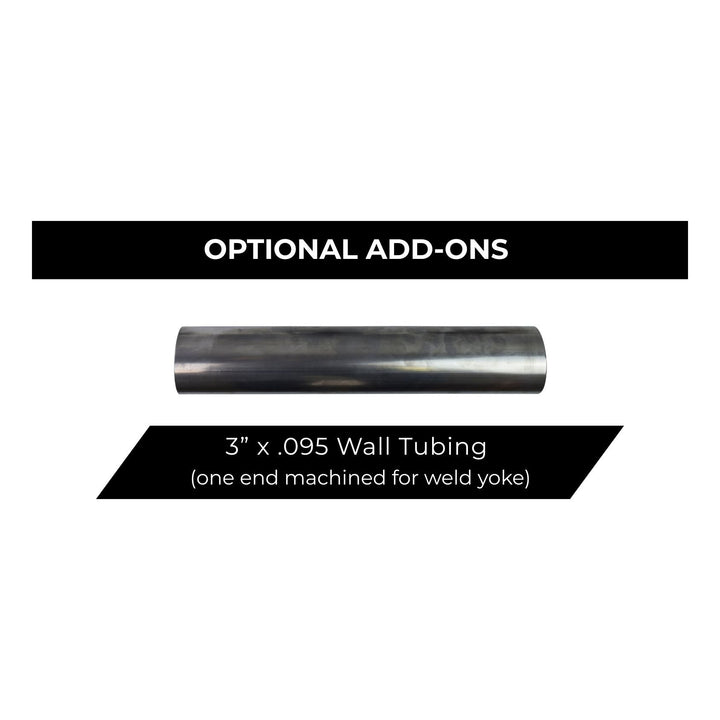 DIY buggy carrier bearing shaft with text indicating it is an optional add-on for welding equipment.