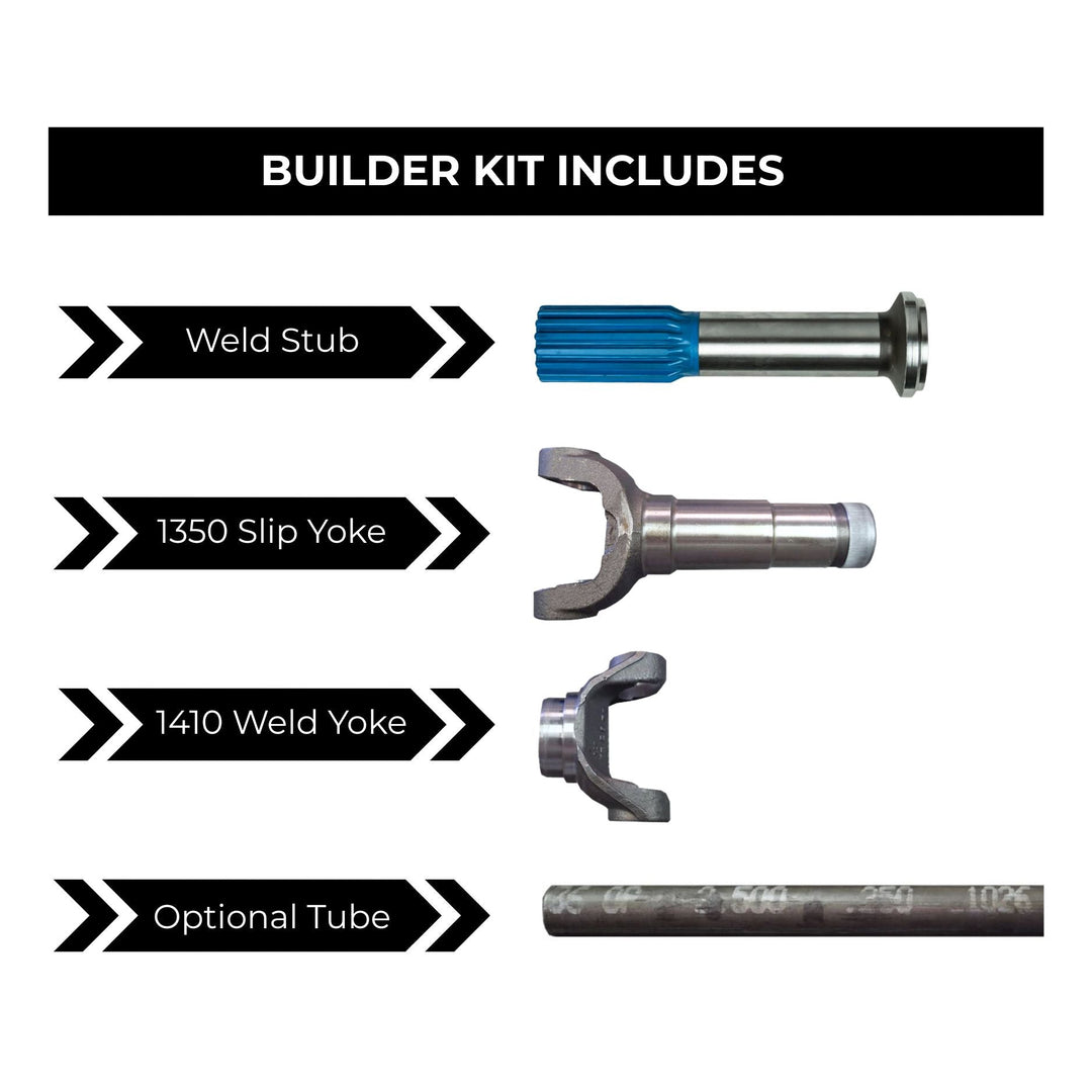 WOD 1410 Weld/1350 Slip Driveshaft Builder Kit