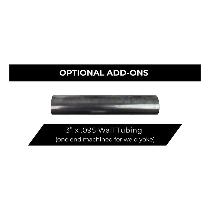Metal shaft with text indicating it is an optional add-on for a DIY buggy carrier bearing 
