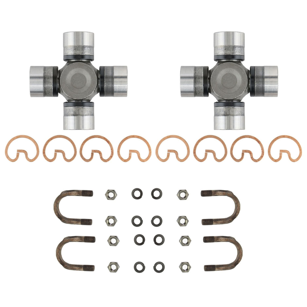 Spicer 1480 Universal Joint with accompanying hardware on a white background