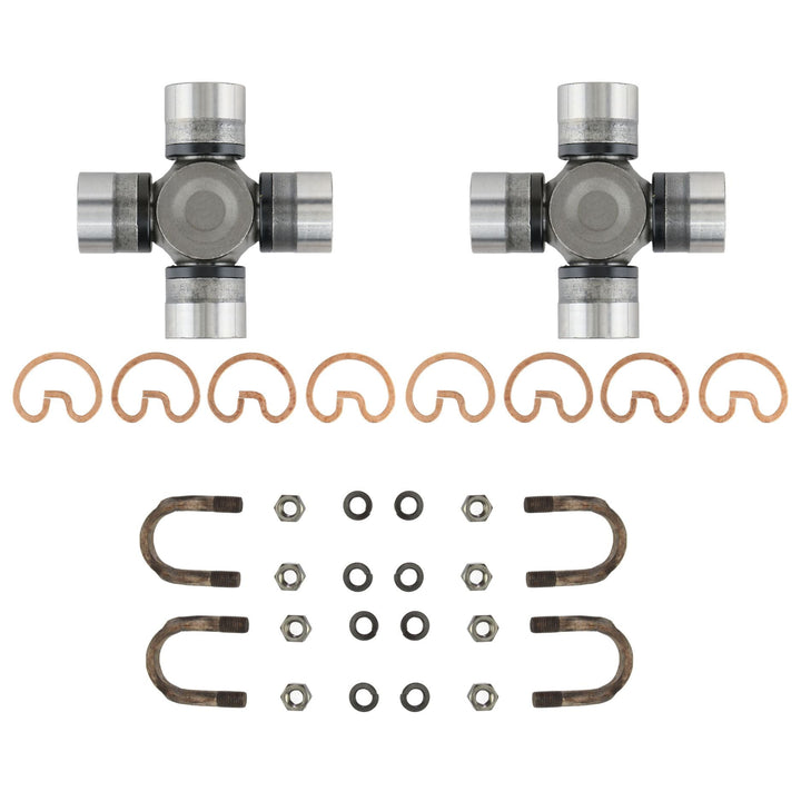 Spicer 1480 Universal Joint with accompanying hardware on a white background