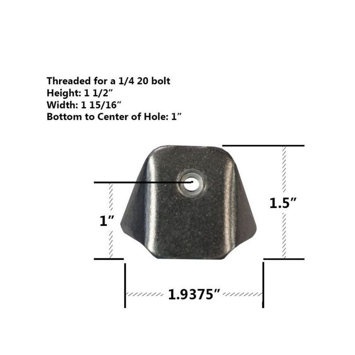 Body Panel Tabs with 1/4"-20 NutSerts (Set of 10)