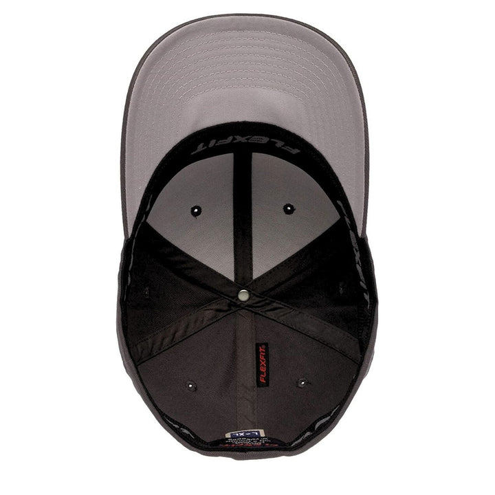 Wide Open Design Flexfit Cap – Black Brushed Twill