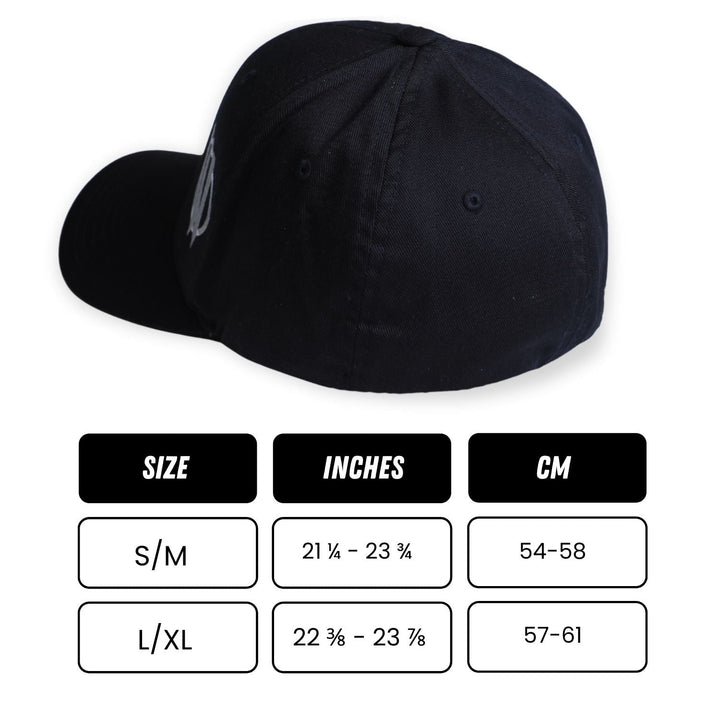 Wide Open Design Flexfit Cap with Stitched Logo