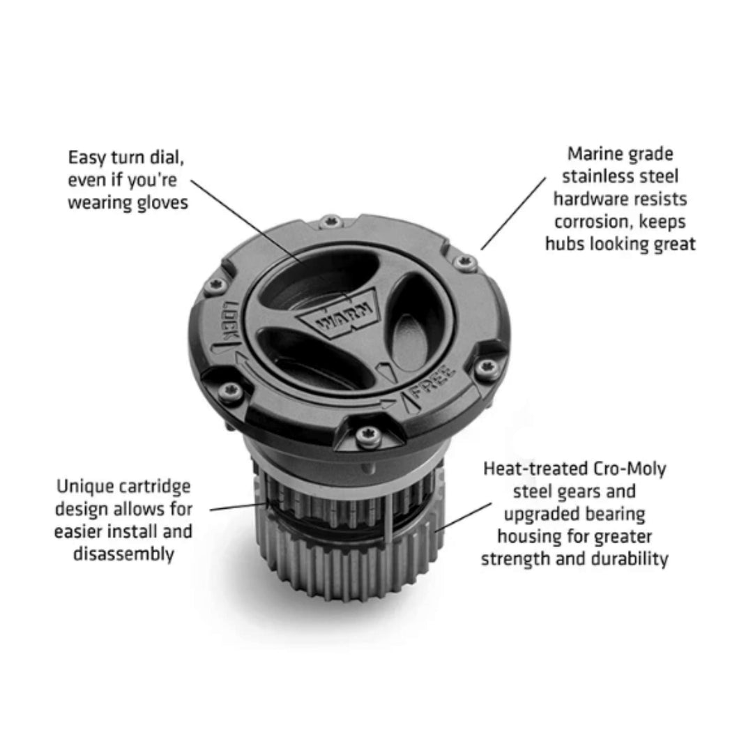 WARN Premium Locking Hubs for 2005+ Ford Super Duty – 35 Spline