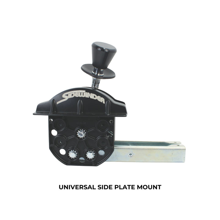 Winters Lockout Shifter with universal side plate mount and Sidewinder logo on a white background