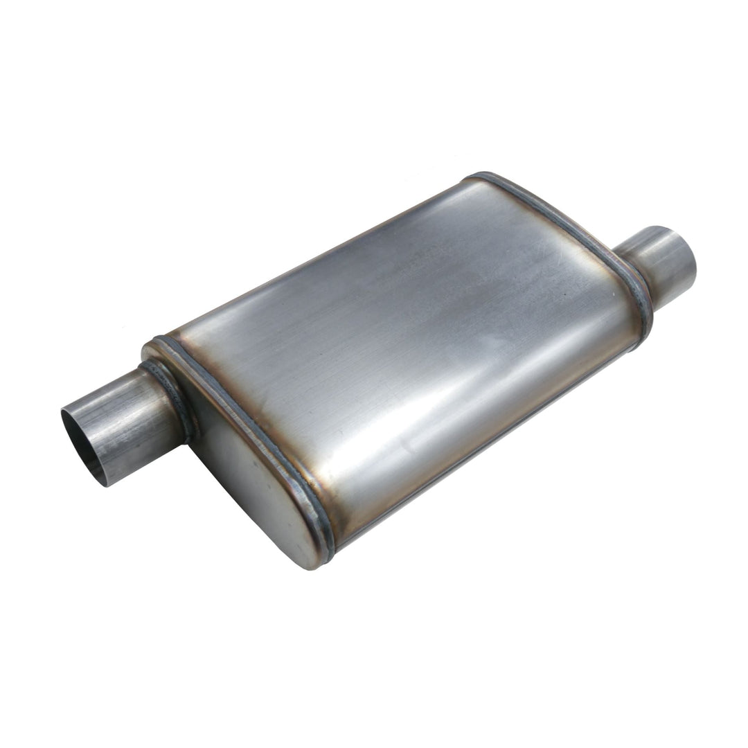 custom exhaust muffler for rock crawler build on a white background