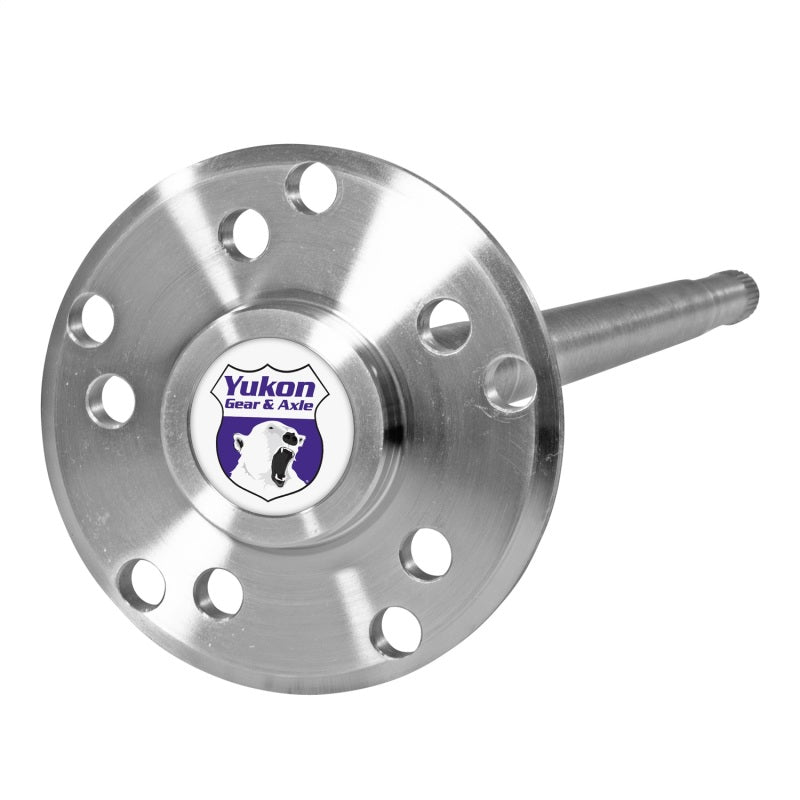 Jeep XJ 29 spline rear axle shaft with yukon branding on a white background