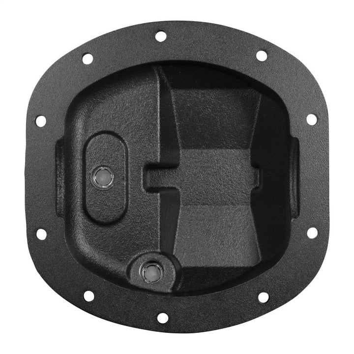 Dana 30 nodular iron diff cover rear view on a white background