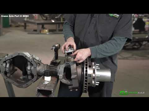 Crane Axle Dana 60 Kingpin Spring Eliminator Kit w/ Lower Kingpin Bearings