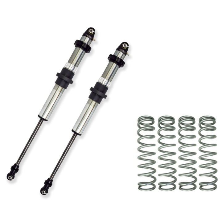 Radflo 2.5  – 14" Travel Emulsion Shocks (x2) &amp; Eibach Coilover Springs (x4)