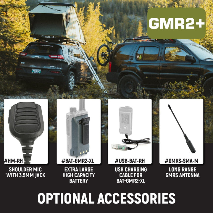 GMR2 PLUS 2-Watt GMRS Handheld Radio Two-Pack - Rugged Radios - Product image 10