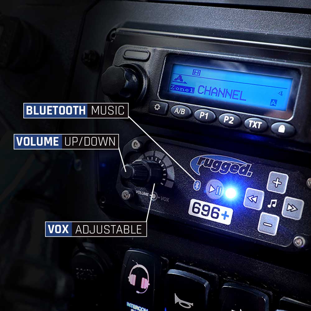 Rugged Radios 696 PLUS Bluetooth Off-Road Intercom - product view 4