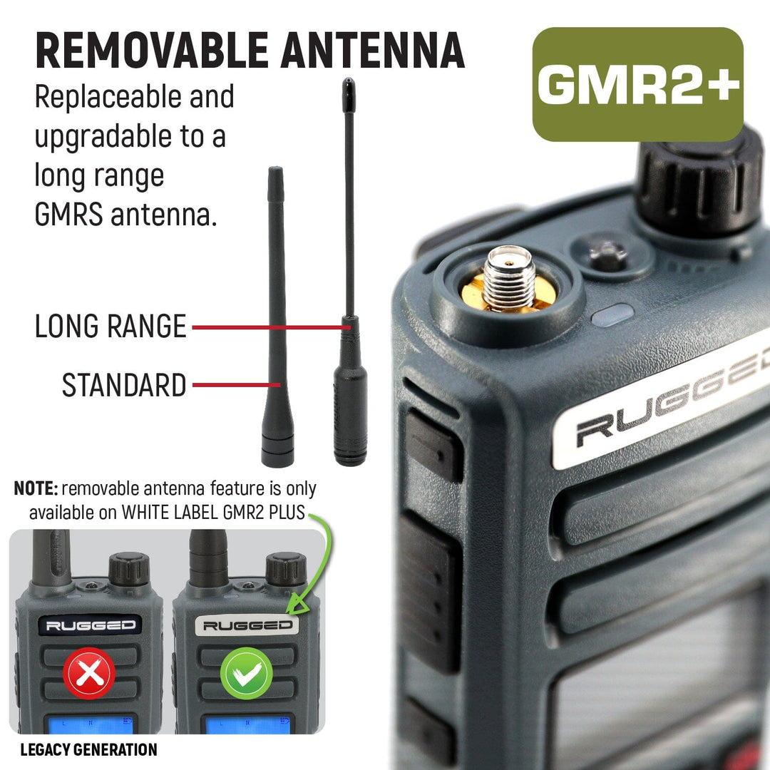 GMR2 PLUS Two-Radio Adventure Pack with XL Batteries - Rugged Radios - Product image 5