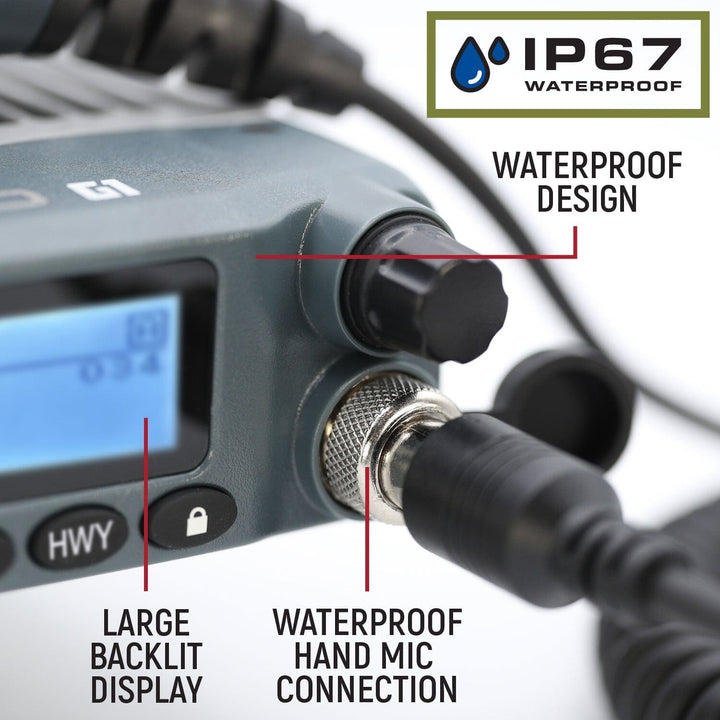 G1 Waterproof GMRS Mobile Radio &amp; Antenna Kit - Rugged Radios Adventure Series - Product image 3