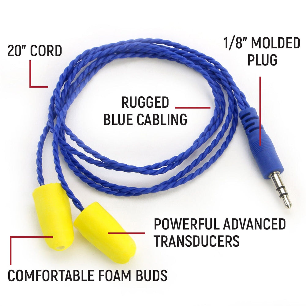 AlphaBud Foam Earbud Speakers Mono / Stereo - Rugged Radios - Product image 2