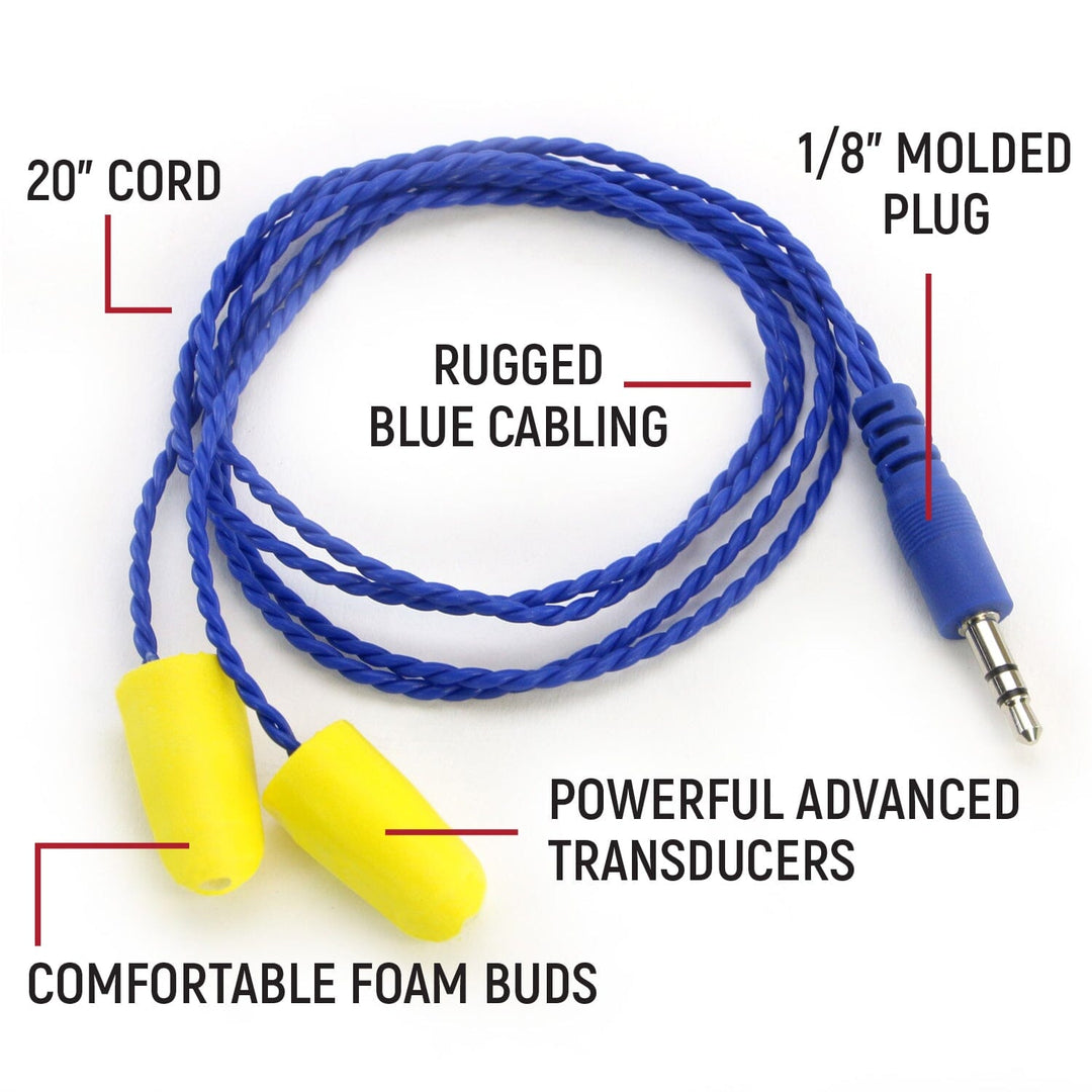 AlphaBud Foam Earbud Speakers Mono / Stereo - Rugged Radios - Product image 2