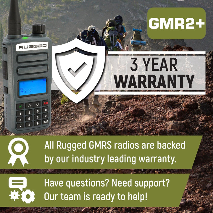 GMR2 PLUS Handheld Radio with Waterproof Hand Mic - Rugged Radios - Product image 8