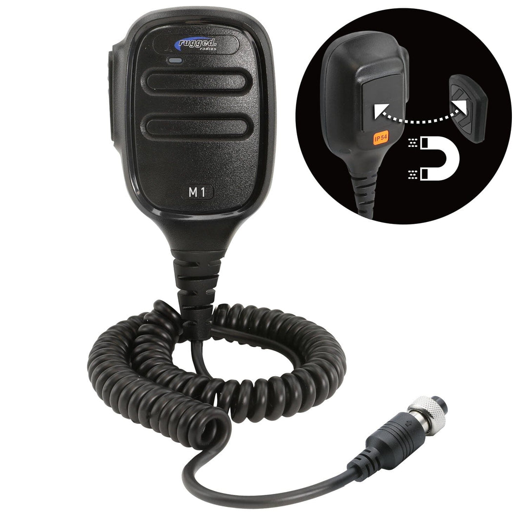 M1 Hand Microphone with Scosche MagicMount - Rugged Radios - Product image 1