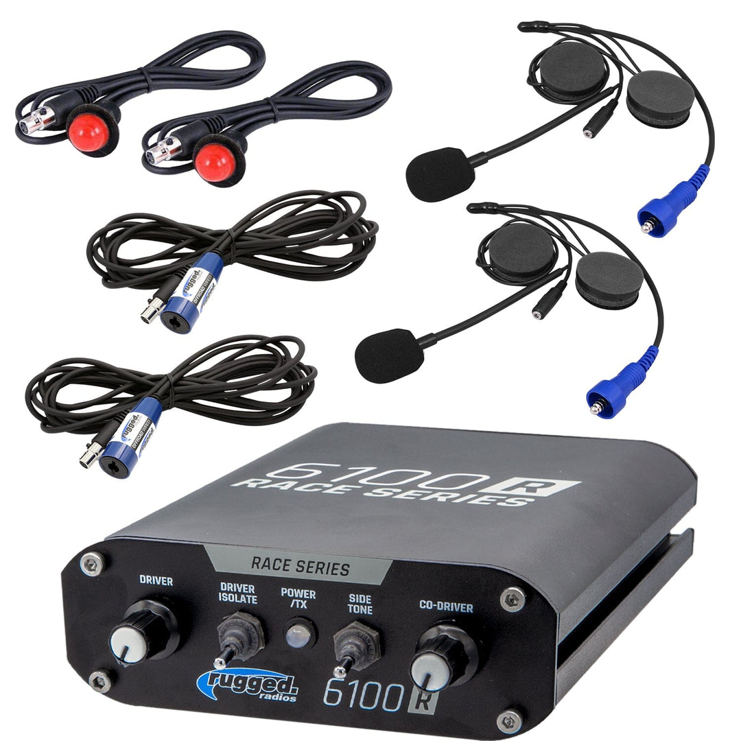 RRP6100 Two-Person Intercom Kit with Helmet Kits - Rugged Radios RACE SERIES - Product image 1