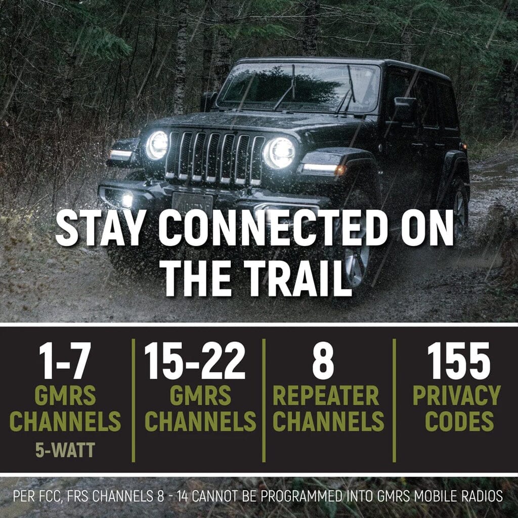 GMR45 High Power 45W GMRS Mobile Radio - Rugged Radios
