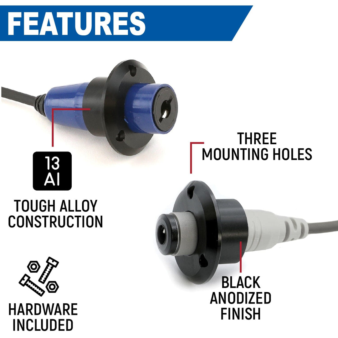 Rugged Radios Single Headset / Helmet Jack Flush Mount - product view 4
