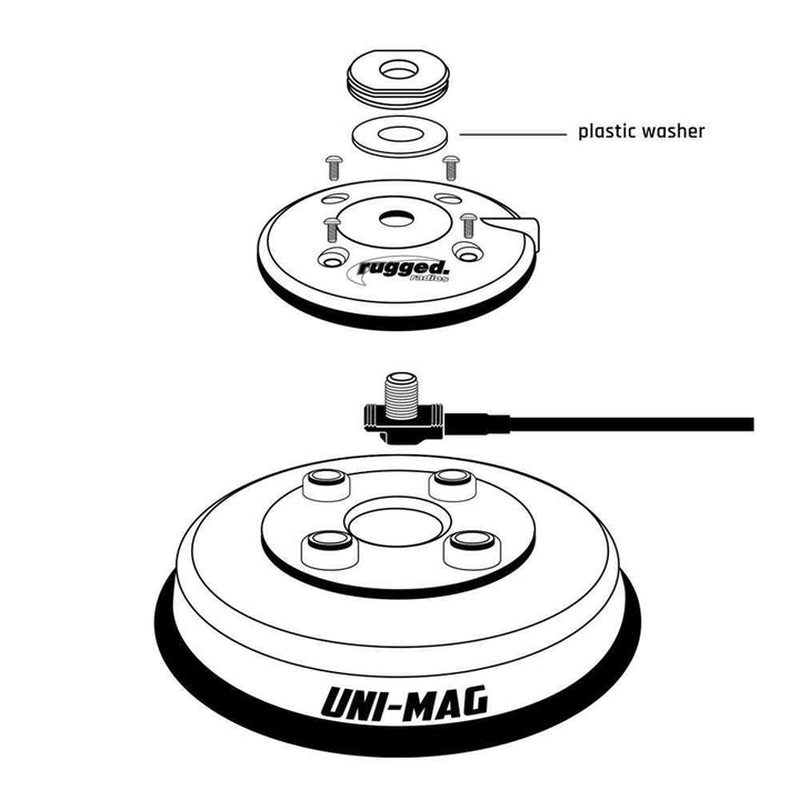 UNI-MAG NMO / Magnetic Antenna Mount with Coax - Rugged Radios - Product image 4