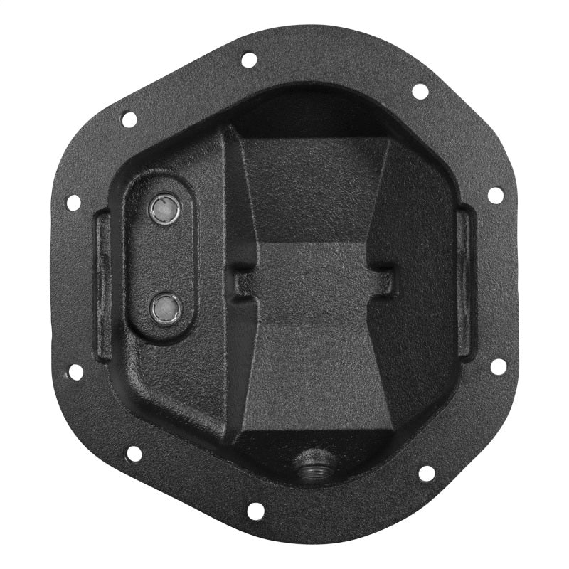 Dana 44 reverse rotation differential cover back view on a white background