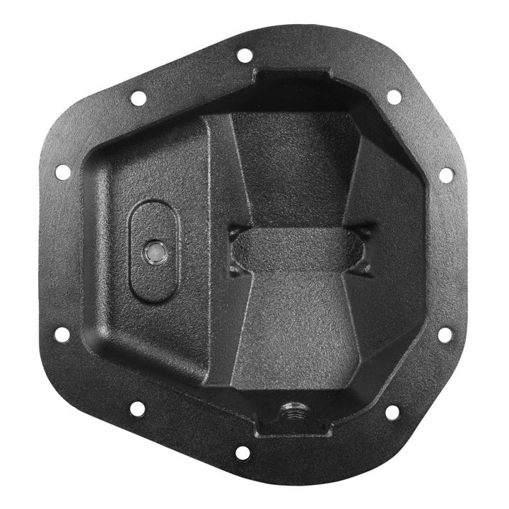 Dana 70 nodular iron diff cover rear view on a white background